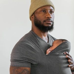 Lalabu Dad Shirt, Gray Medium NWT